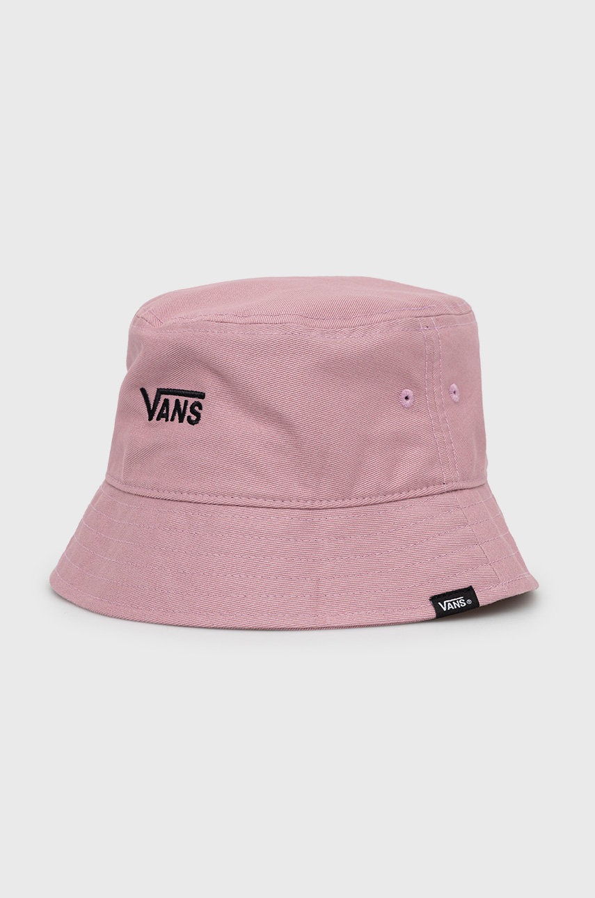 

Памучна капела Vans в розово от памук, Розов