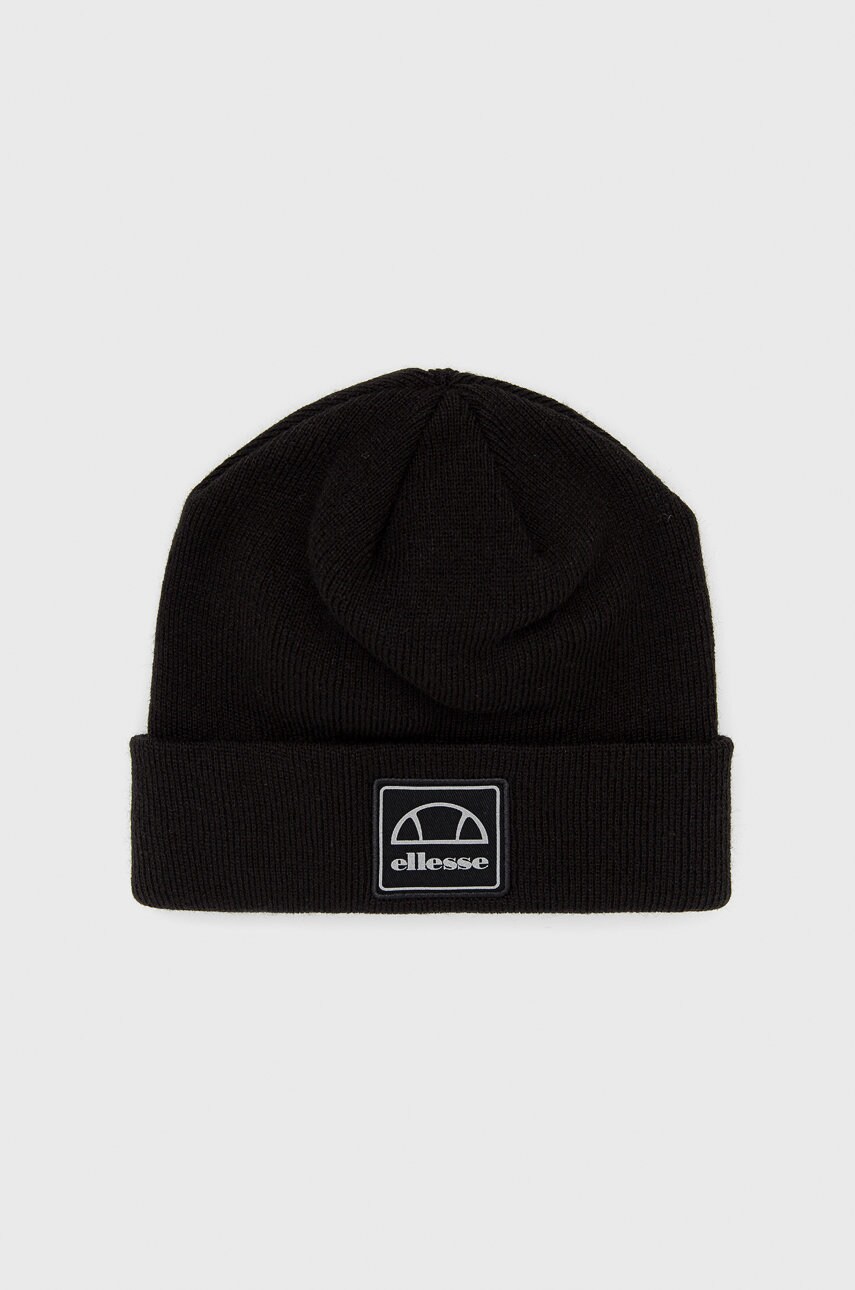 Ellesse caciula culoarea negru, din tricot gros