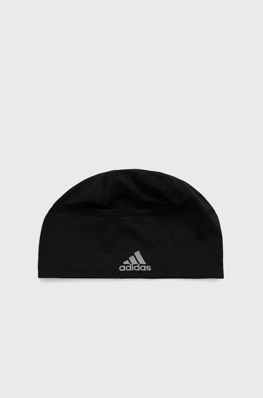 

Шапка adidas Performance в черно с фина плетка, Черен
