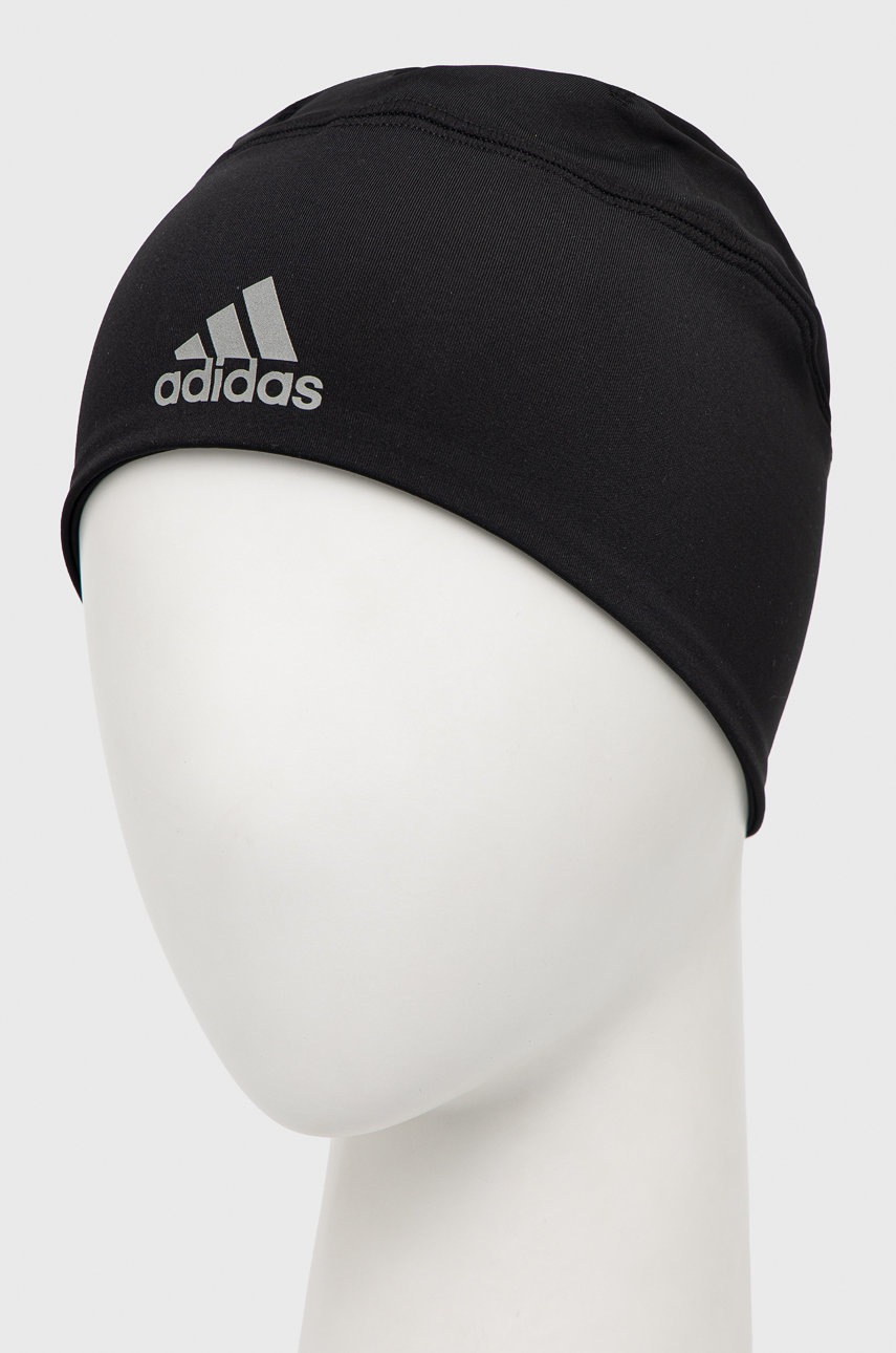 

Шапка adidas Performance цвет чёрный из тонкого трикотажа