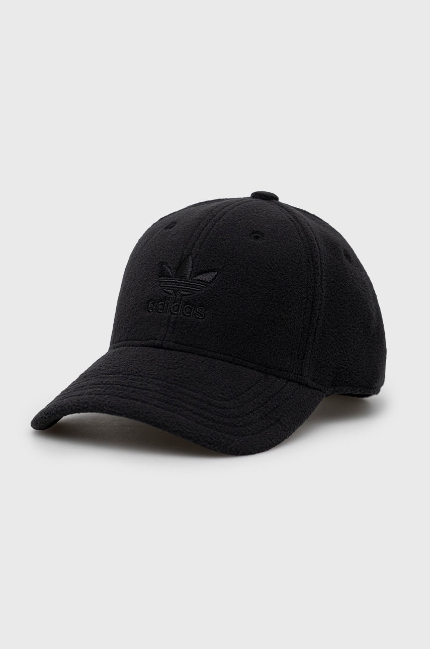 Adidas originals sapca culoarea negru, neted