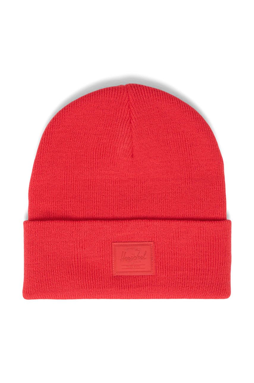 Herschel czapka kolor czerwony