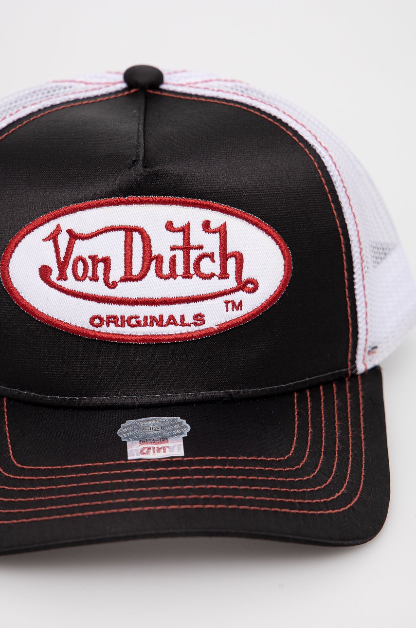 

Кепка Von Dutch цвет чёрный с аппликацией