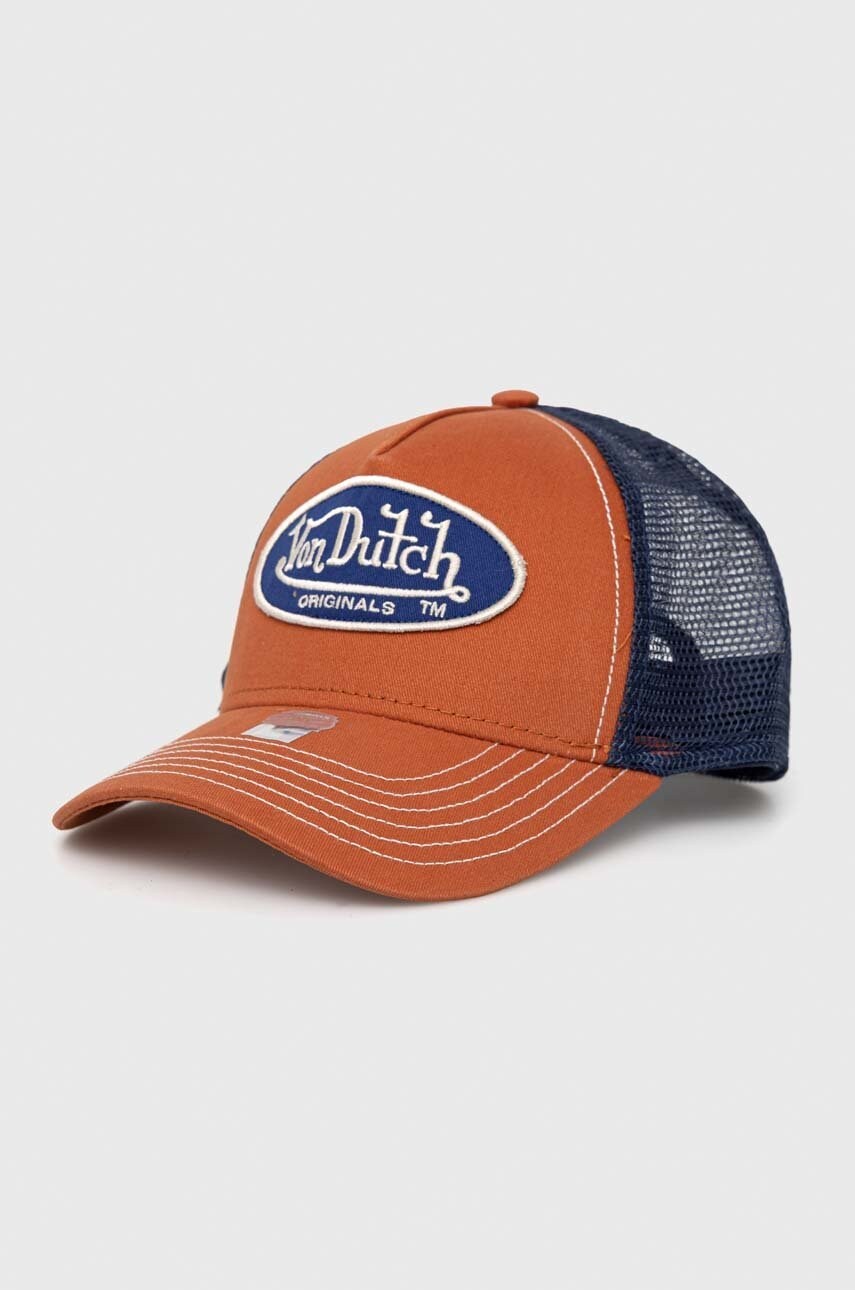 

Шапка с козирка Von Dutch в оранжево с апликация, Оранжев
