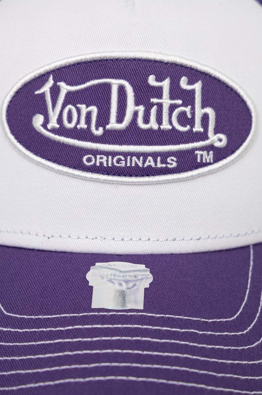 

Кепка Von Dutch цвет фиолетовый с аппликацией