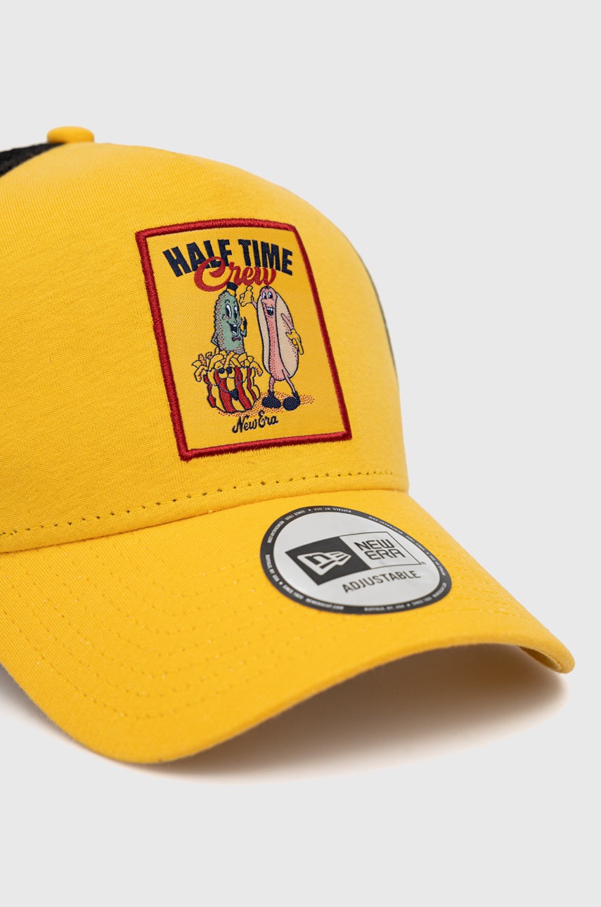 

Кепка New Era колір жовтий з аплікацією