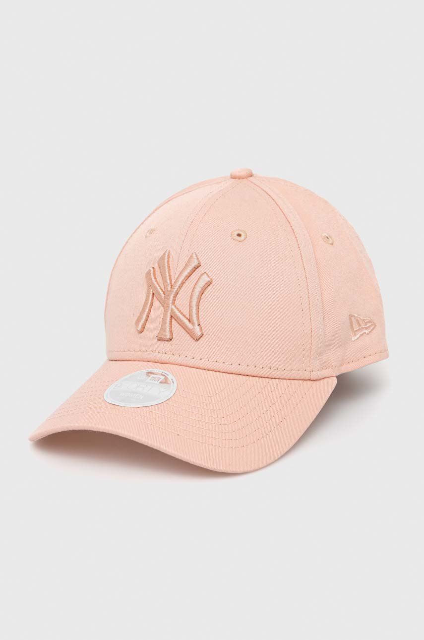 New Era șapcă de baseball din bumbac culoarea roz, cu imprimeu Accesorii imagine noua