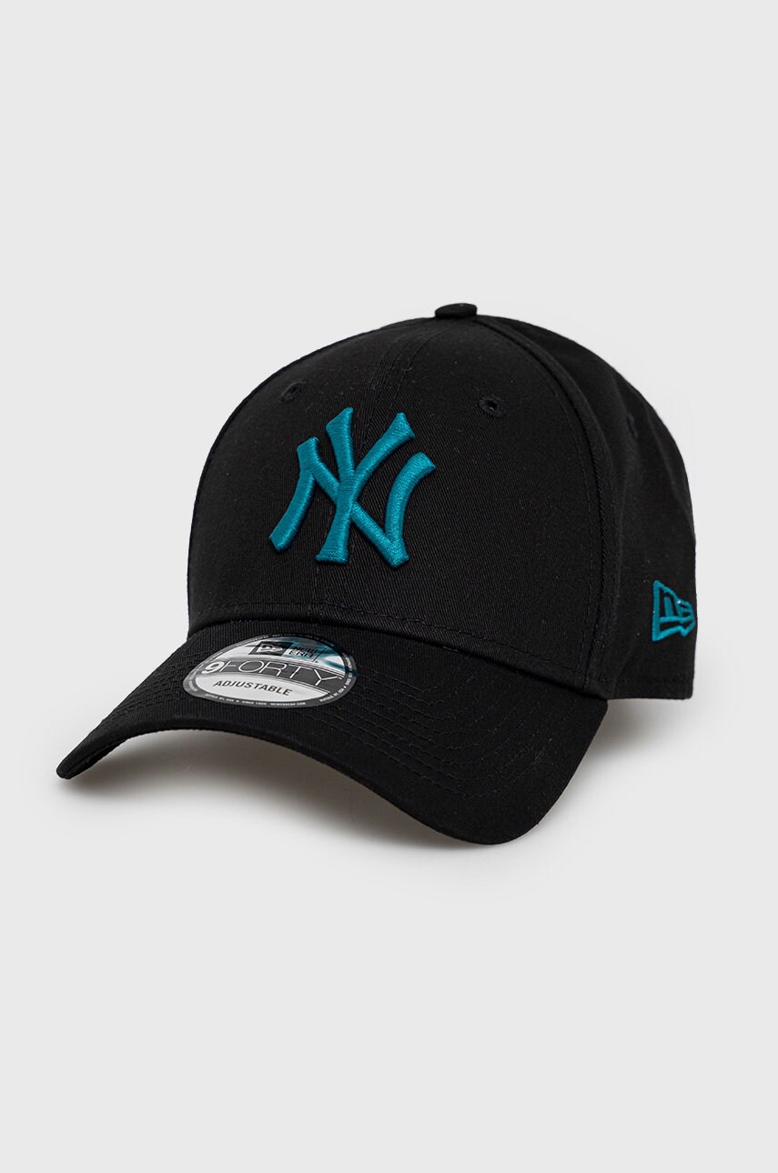 New era șapcă de baseball din bumbac culoarea negru, cu imprimeu