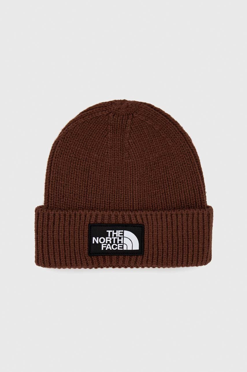 

Шапка The North Face в кафяво, Кафяв