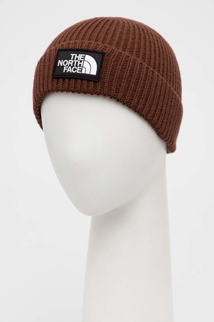 

Шапка The North Face колір коричневий