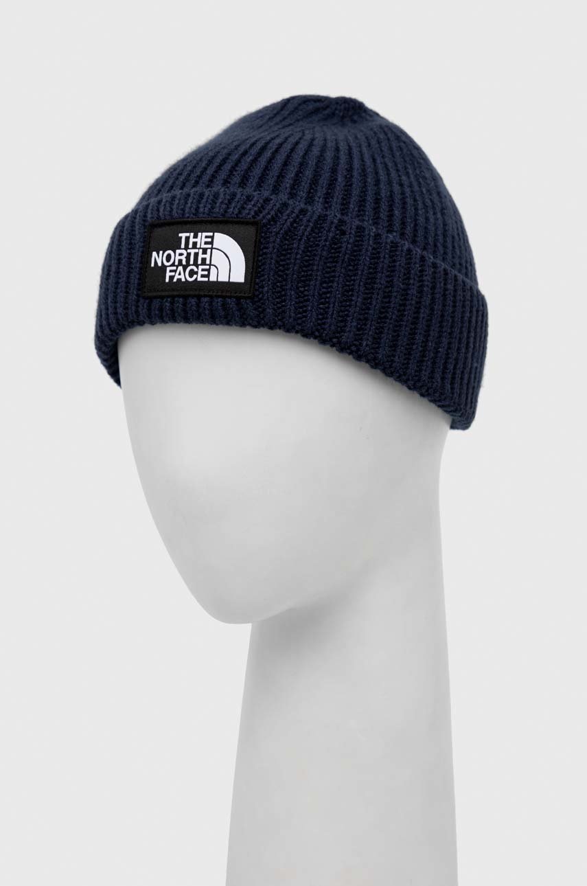 

Шапка The North Face цвет синий из тонкого трикотажа