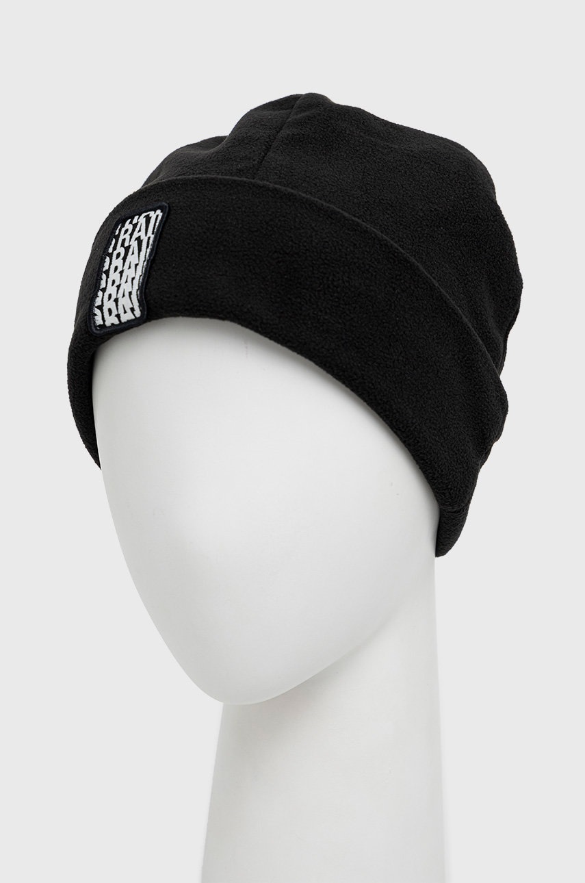 

Шапка Rains 20020 Fleece Beanie колір чорний з тонкого трикотажу