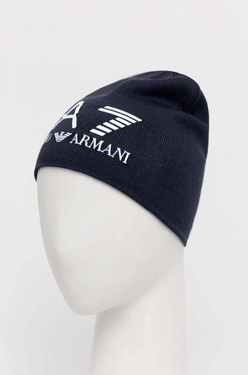 

Шапка EA7 Emporio Armani цвет синий