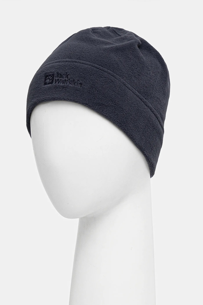 Шапка Jack Wolfskin цвет синий из тонкого трикотажа
