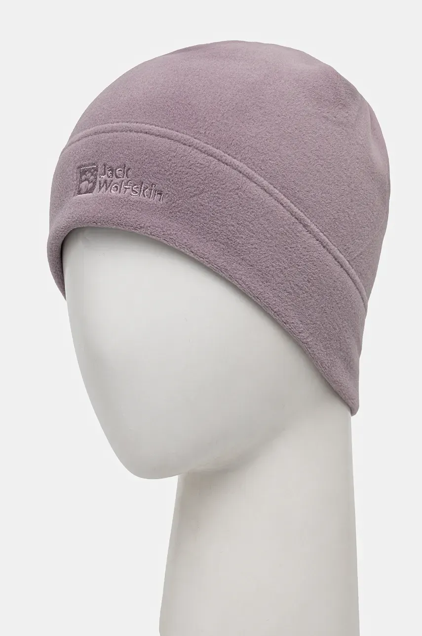 Шапка Jack Wolfskin цвет фиолетовый из тонкого трикотажа Шапка Jack Wolfskin цвет фиолетовый из тонкого трикотажа