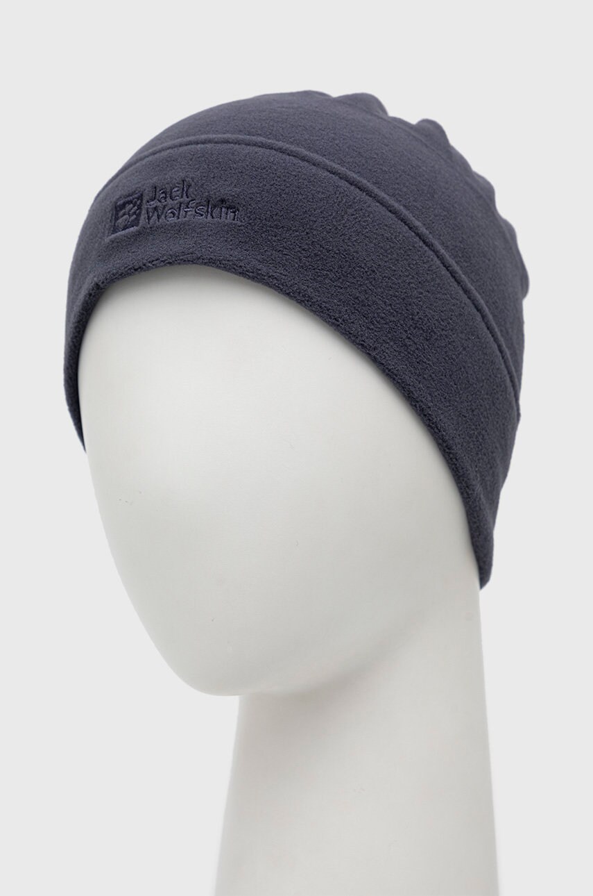 

Шапка Jack Wolfskin колір фіолетовий з тонкого трикотажу