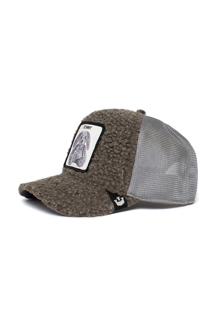 

Шапка с козирка Goorin Bros в кафяво с апликация, Кафяв