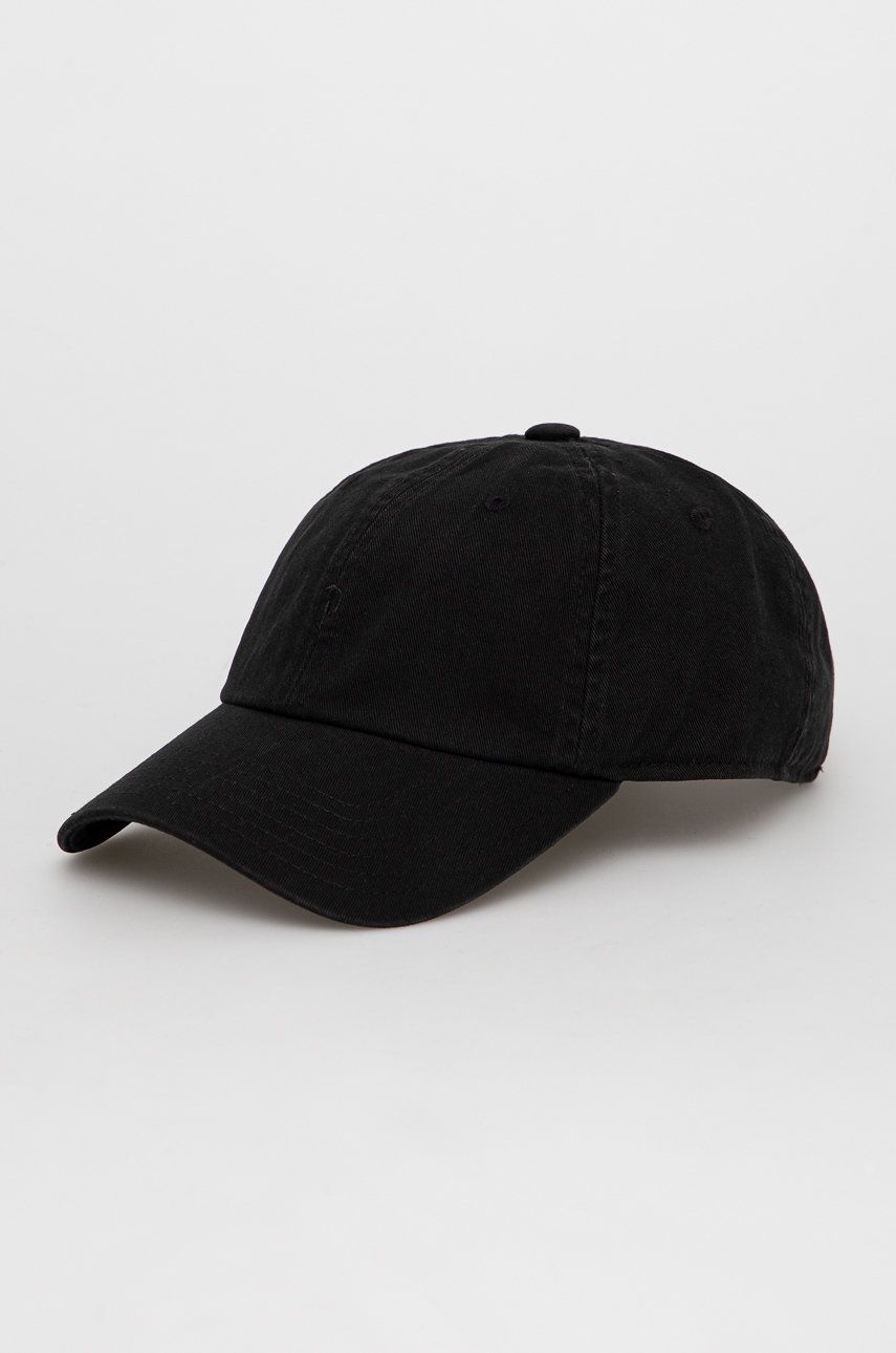 Peak Performance șapcă de baseball din bumbac culoarea negru, neted