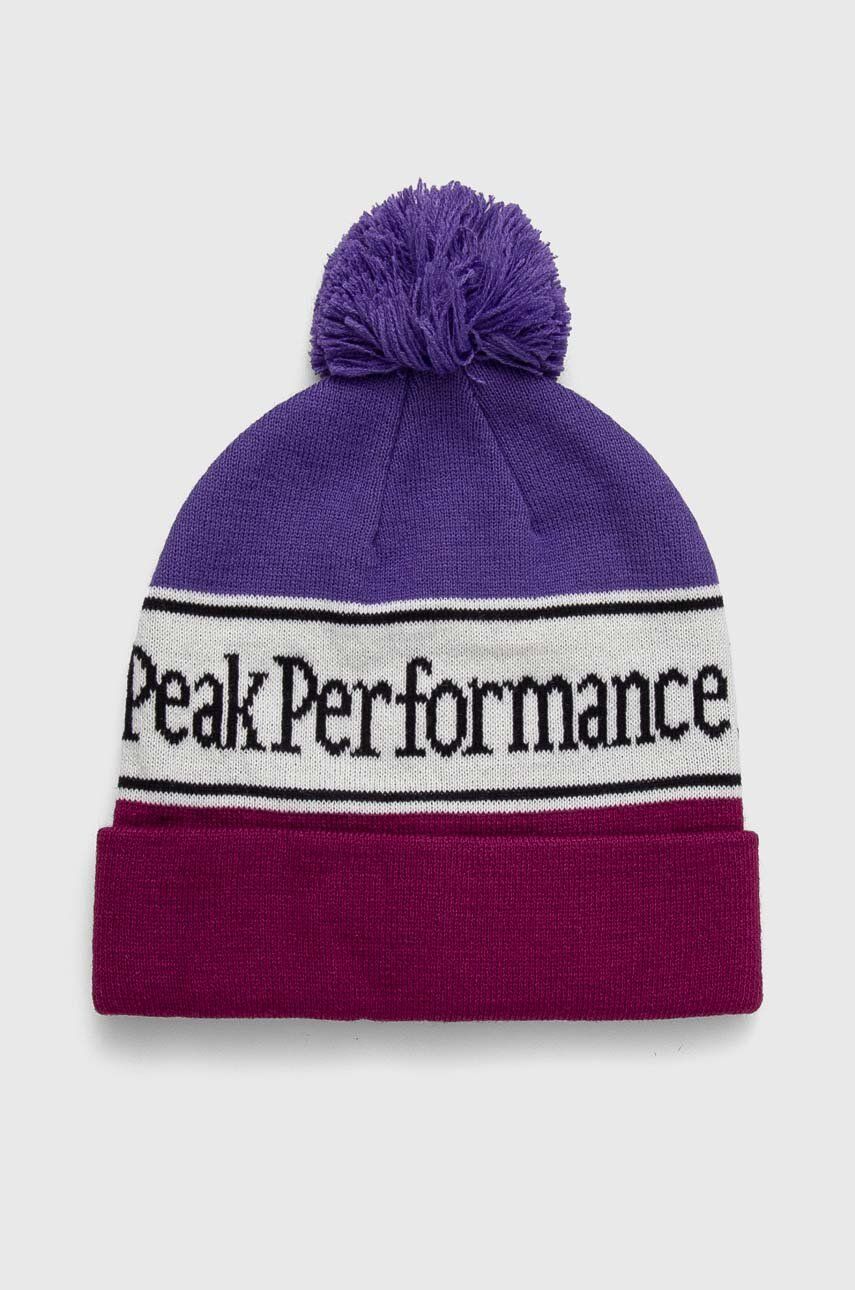 Peak Performance caciula culoarea negru, din tricot gros