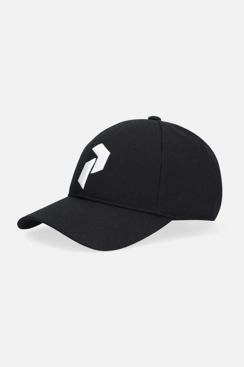 Peak Performance șapcă de baseball din bumbac culoarea negru, cu imprimeu