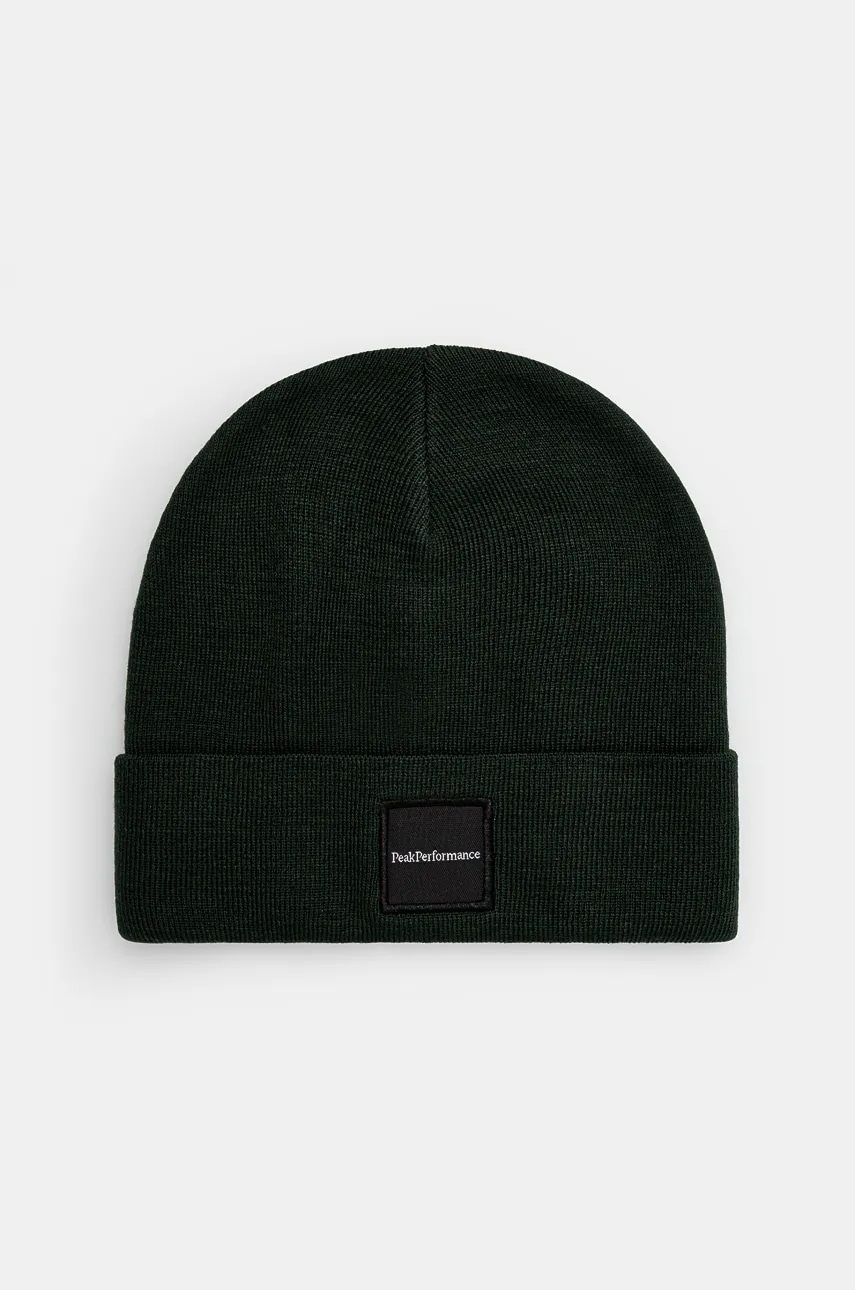 Peak Performance caciula de lana Switch culoarea verde, de lana Peak Performance caciula de lana Switch culoarea verde, de lana