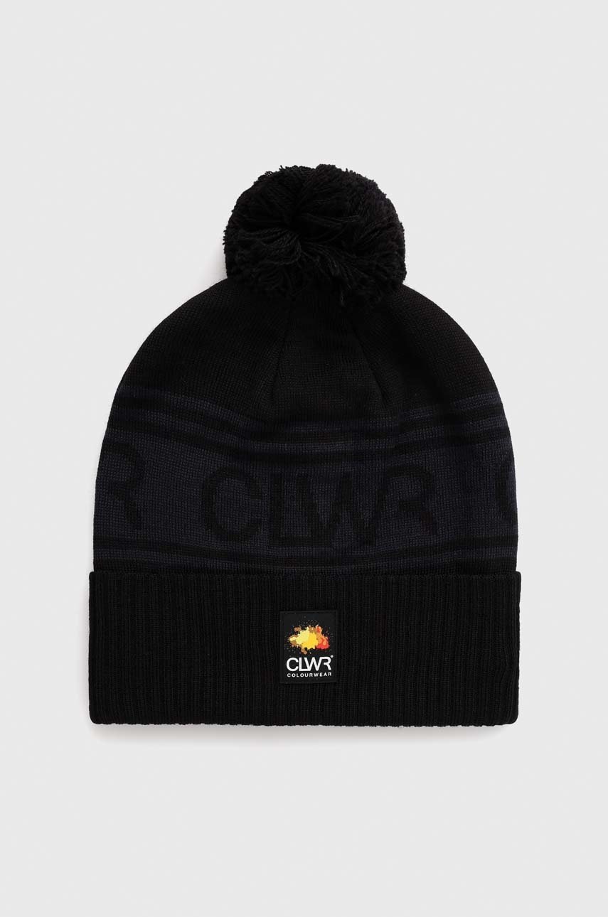 

Вълнена шапка Colourwear в черно от вълна, Черен