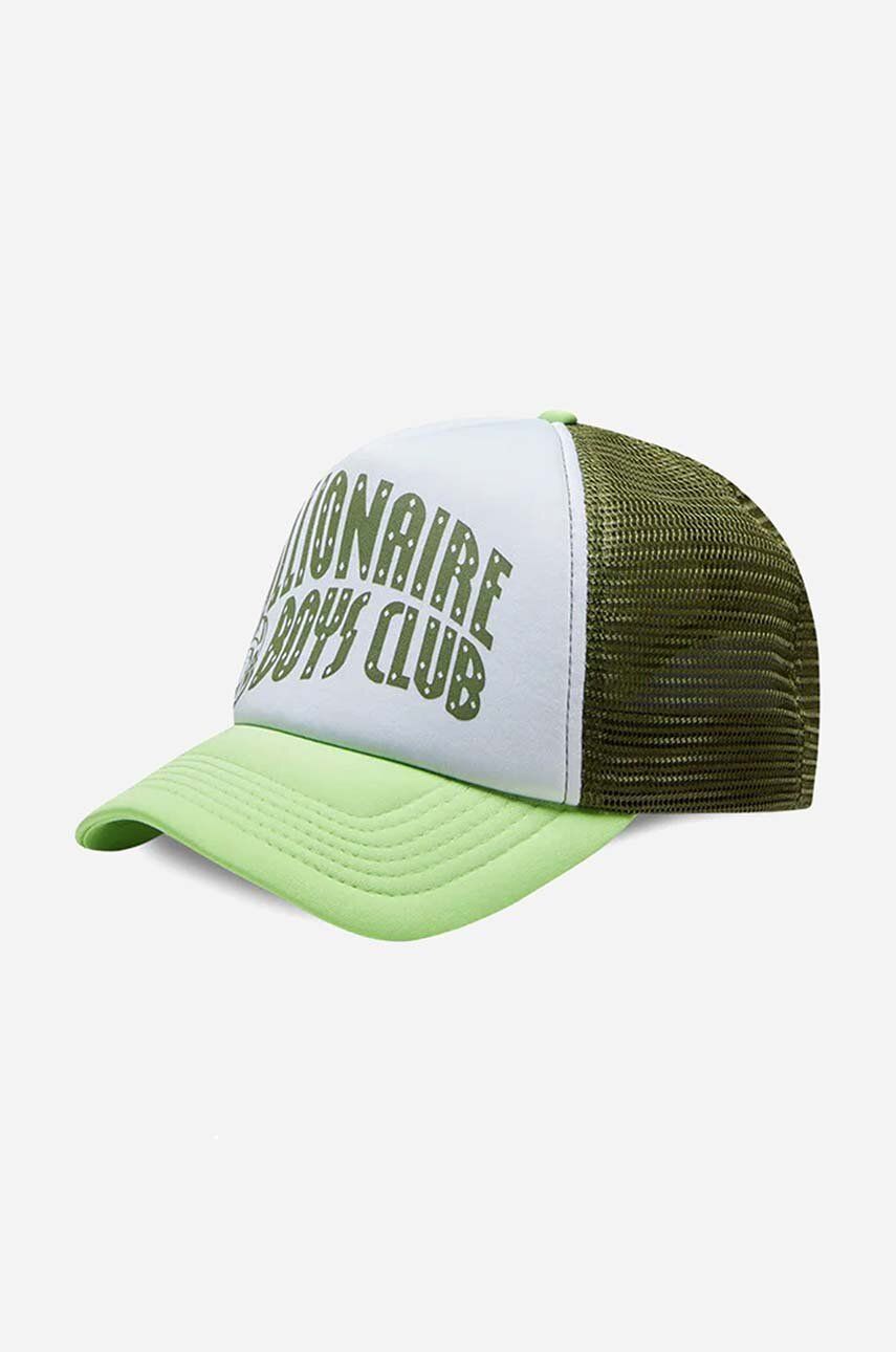 Billionaire Boys Club șapcă Arch Logo Trucker Cap culoarea verde, cu model B22342-BLUE