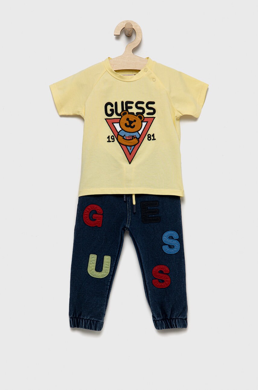

Детски комплект Guess в жълто, Жълт