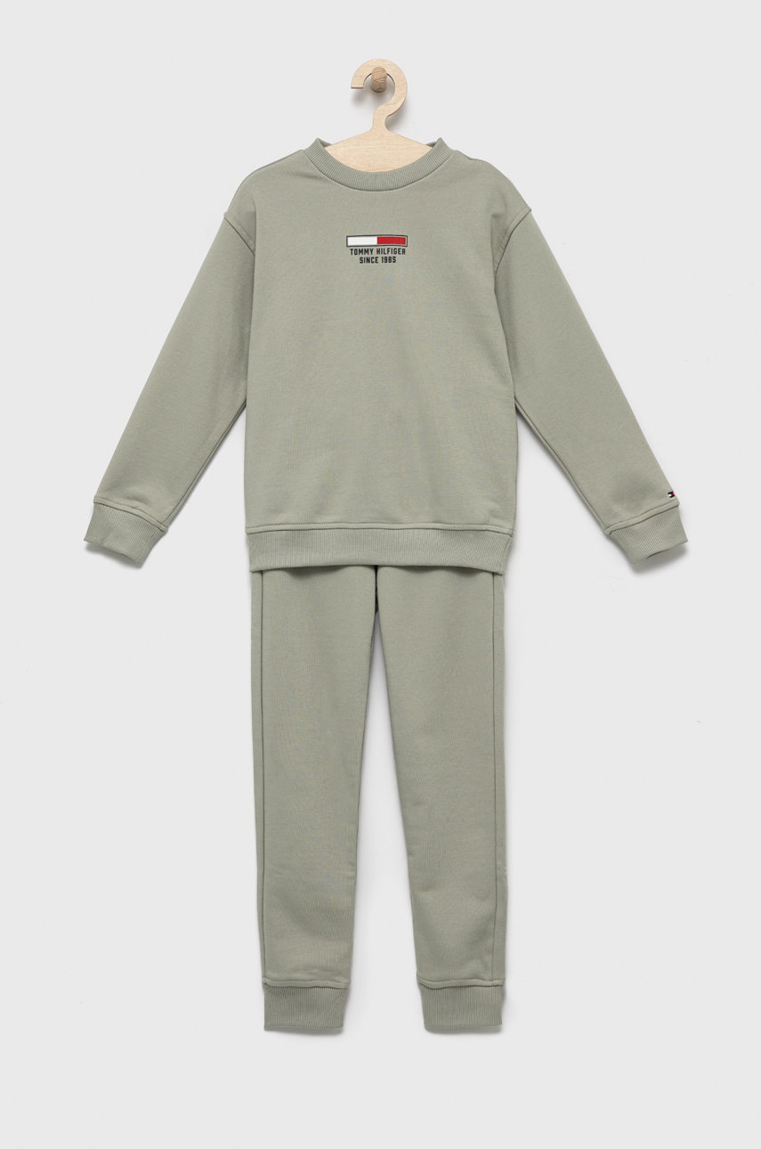 

Дитячий спортивний костюм Tommy Hilfiger колір зелений