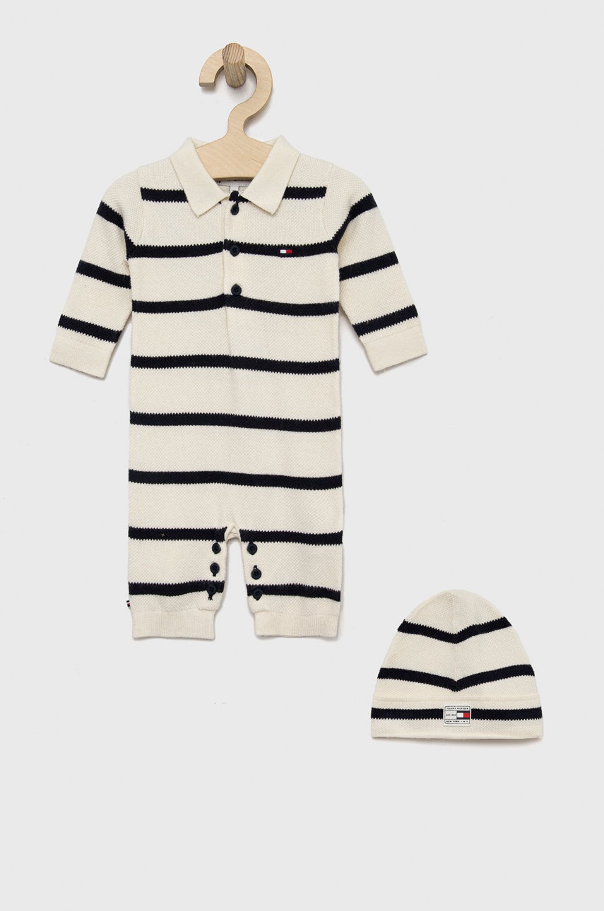 

Комплект для младенцев Tommy Hilfiger цвет бежевый