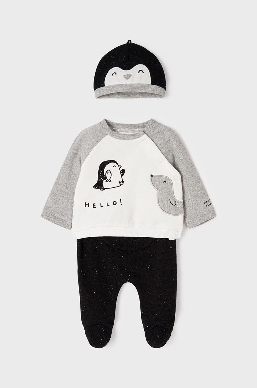 Mayoral Newborn compleu bebe culoarea negru