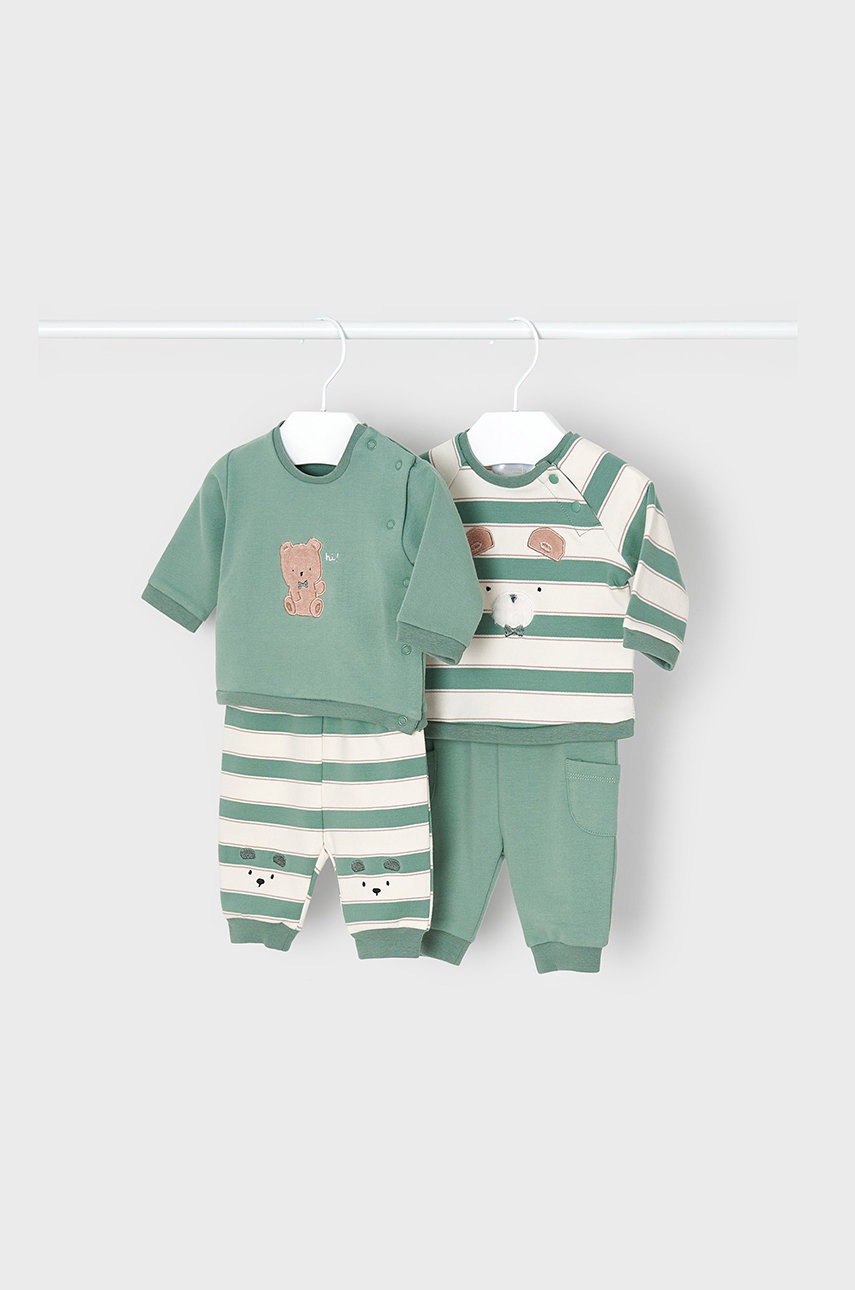 

Дитячий спортивний костюм Mayoral Newborn колір зелений