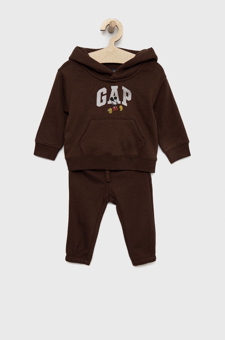 

Детски анцуг GAP в кафяво, Кафяв