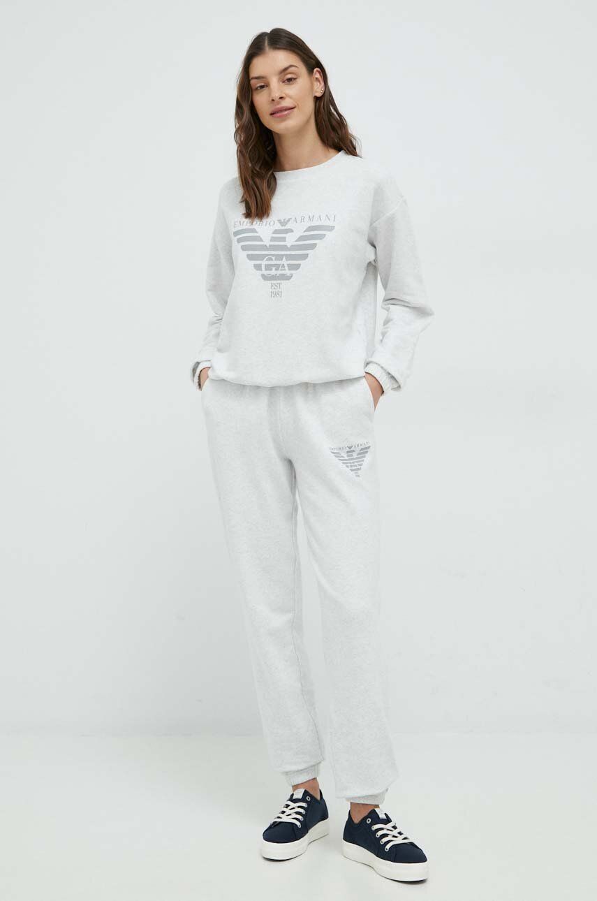 Emporio Armani Underwear compleu lounge femei, culoarea gri answear.ro imagine promotii 2022