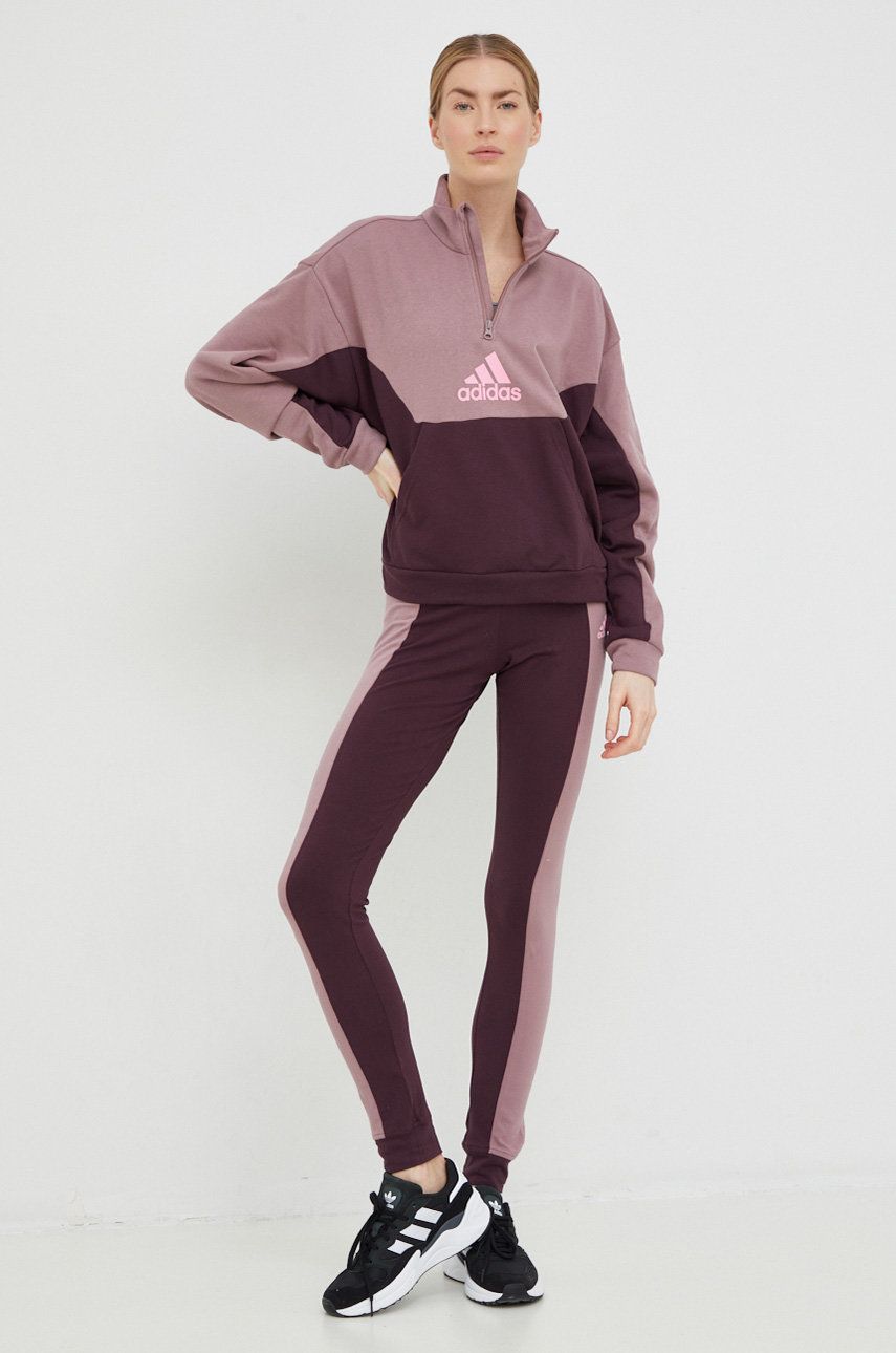 Adidas Performance compleu femei, culoarea violet