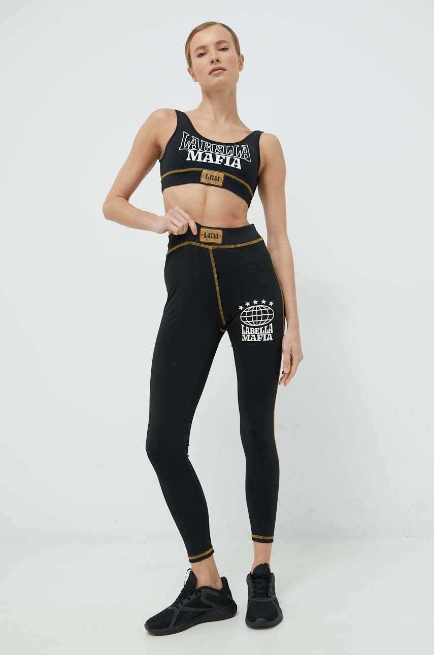 Top προπόνησης και κολάν LaBellaMafia Boxer χρώμα: μαύρο φωτογραφία