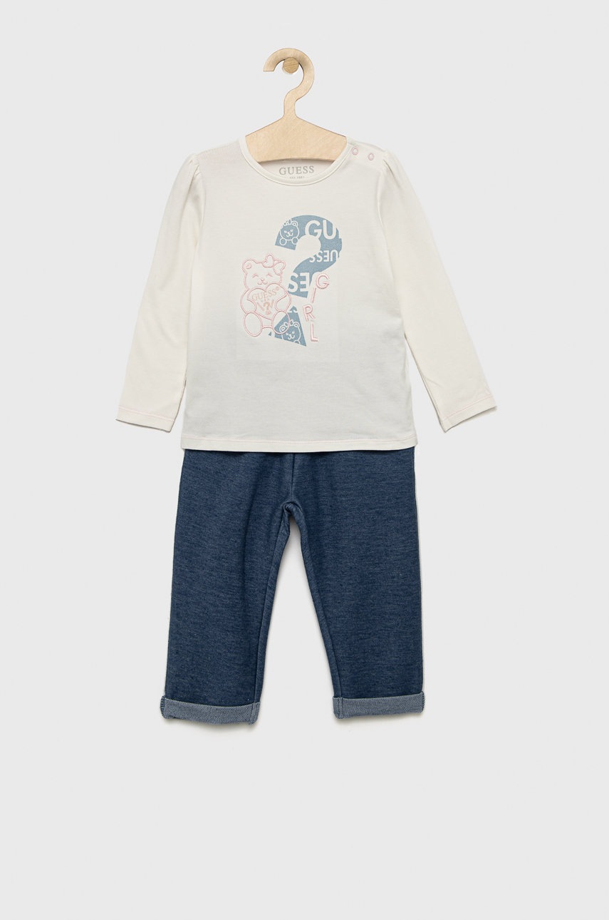 Дитячий комплект Guess колір білий Дитячий комплект Guess колір білий