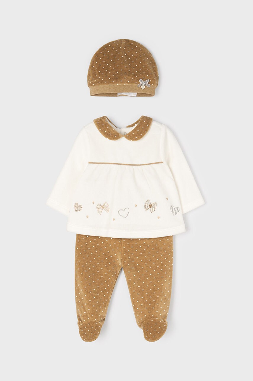 

Комплект для немовлят Mayoral Newborn колір коричневий