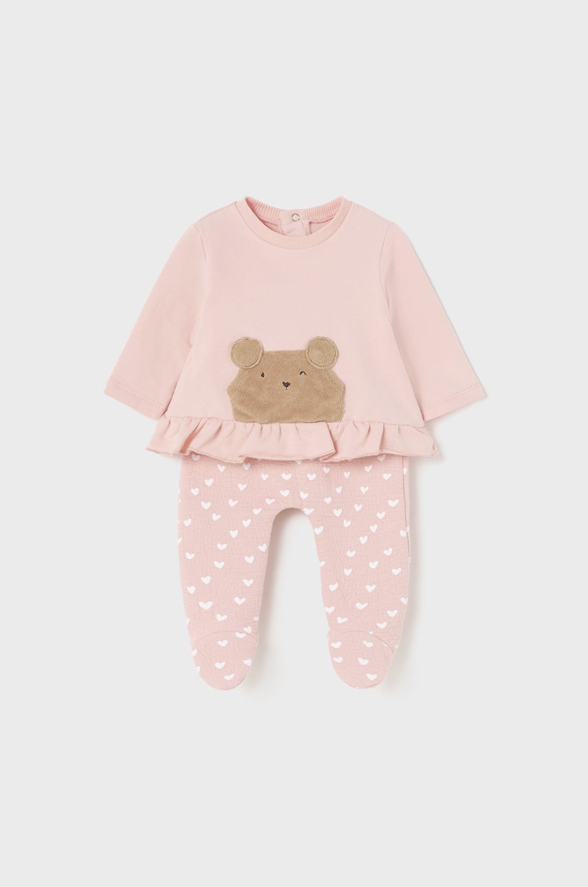 Mayoral Newborn compleu bebe culoarea roz