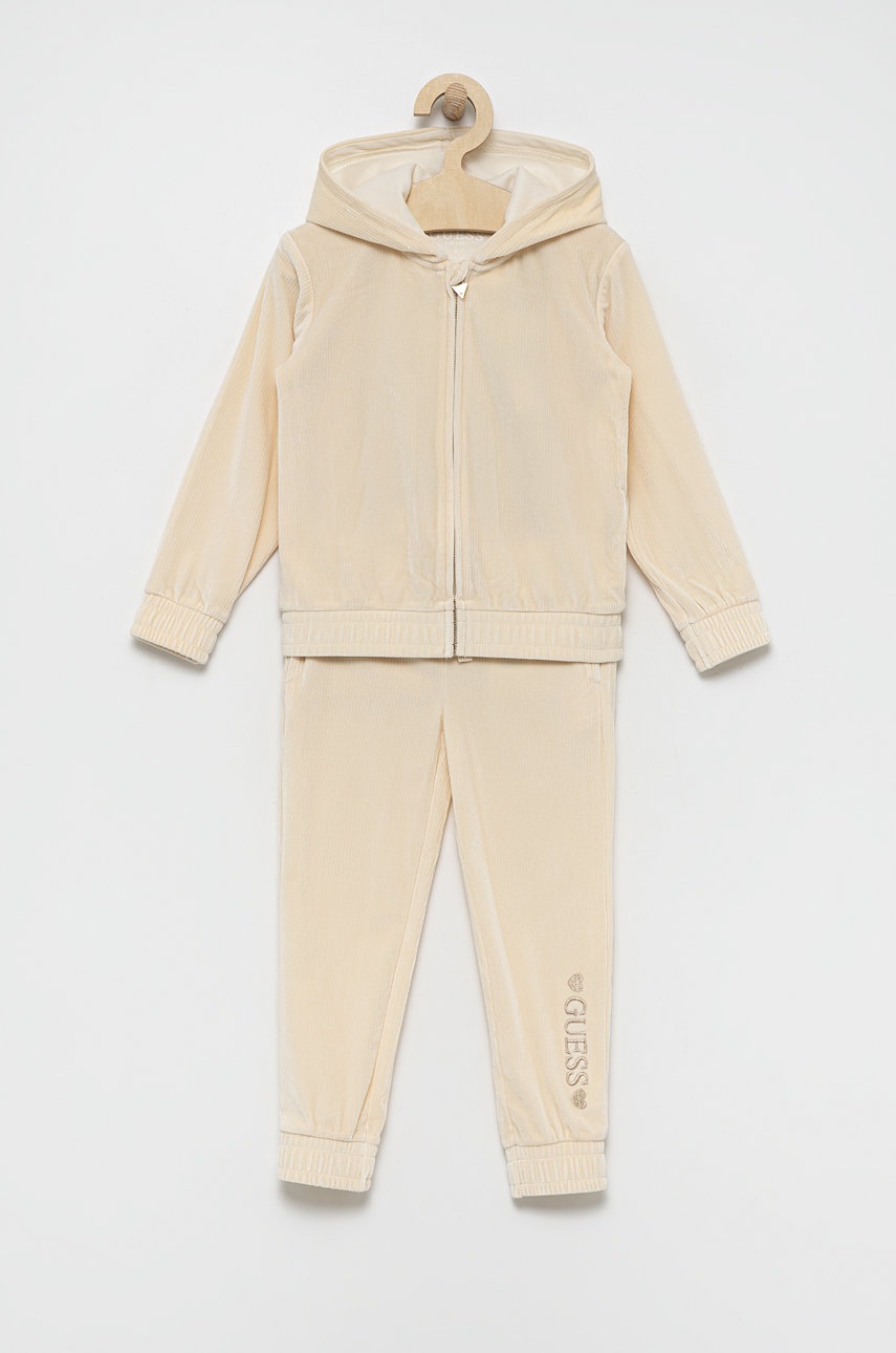 

Детски анцуг Guess в бежово, Бежов