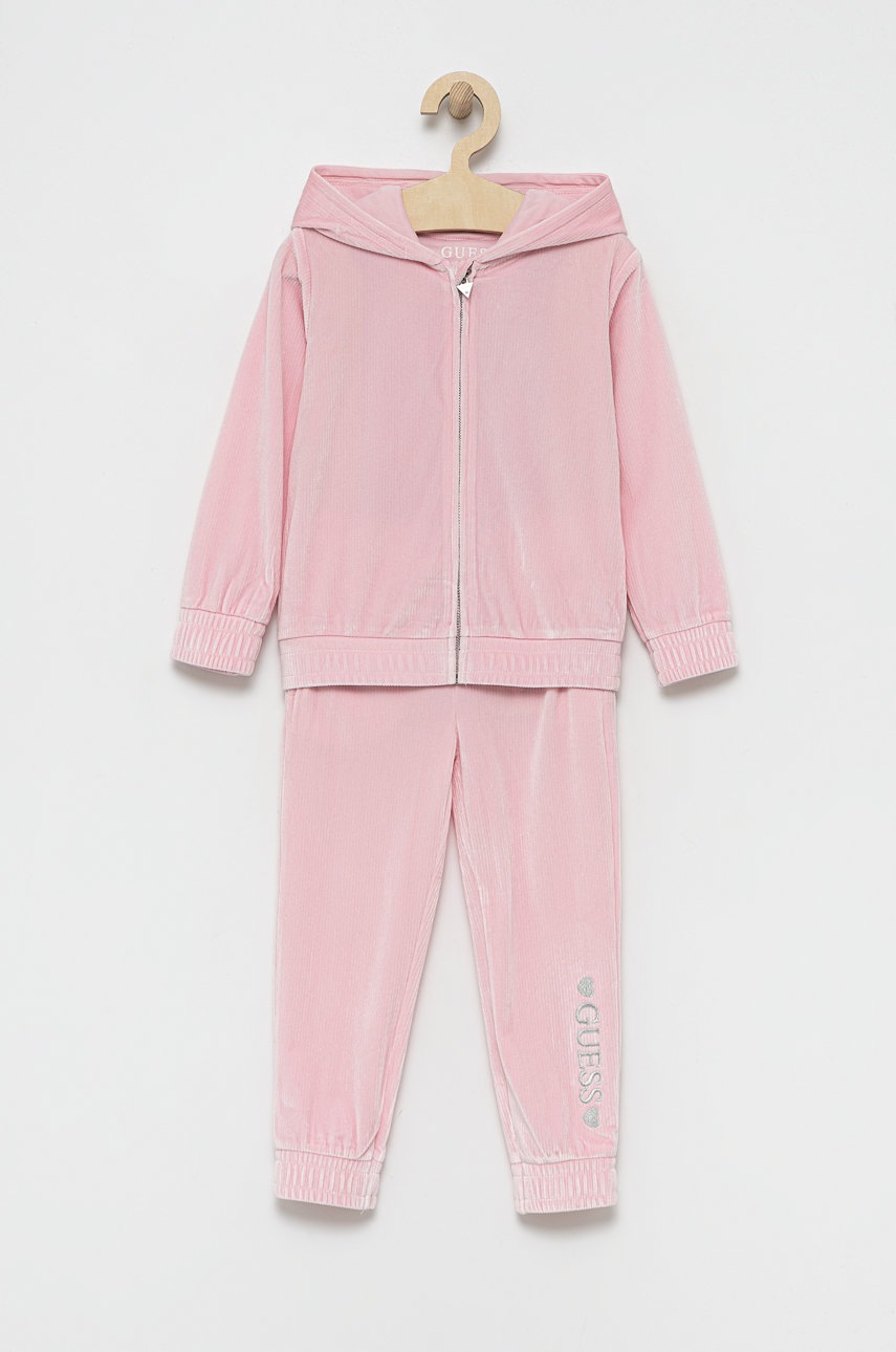 

Детски анцуг Guess в розово, Розов