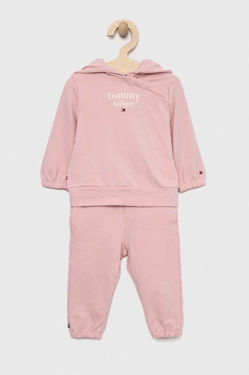 Спортивный костюм для младенцев Tommy Hilfiger цвет розовый