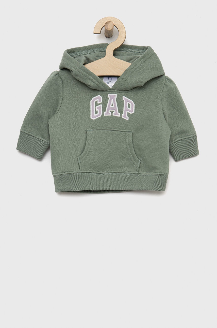 

Детски суичър GAP в зелено с апликация, Зелен