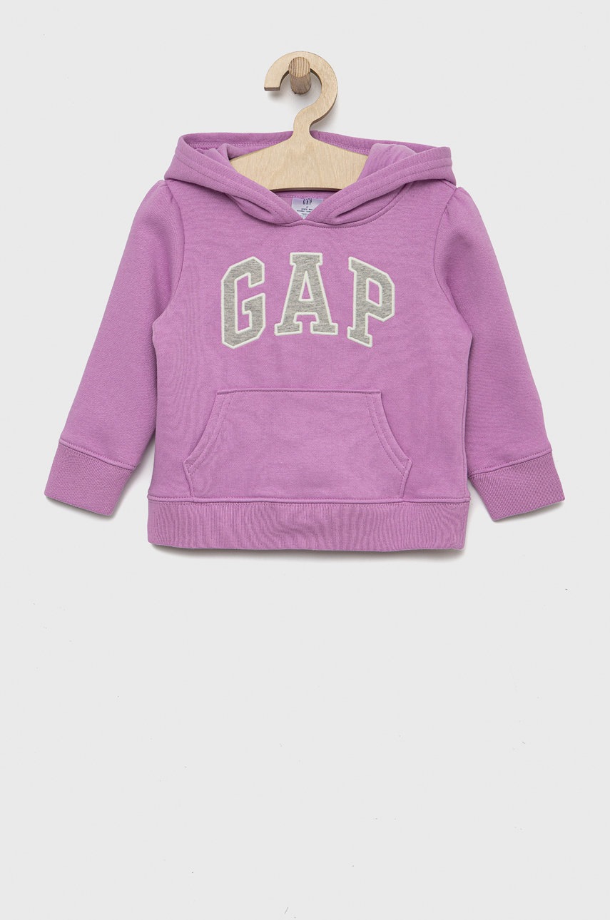 

Детски суичър GAP в розово с апликация, Розов