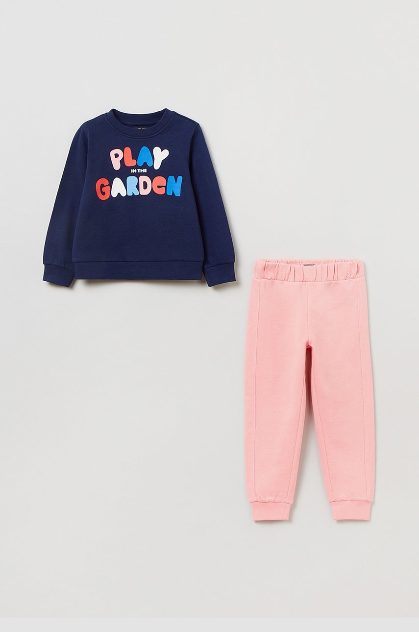 

Детски памучен анцуг OVS в тъмносиньо, Тъмносин