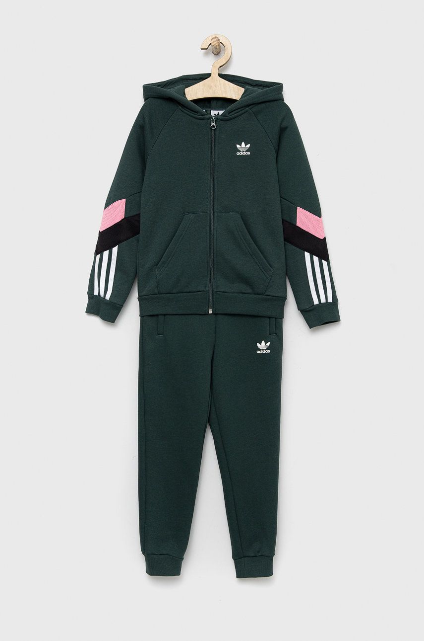 Adidas Originals trening copii culoarea verde