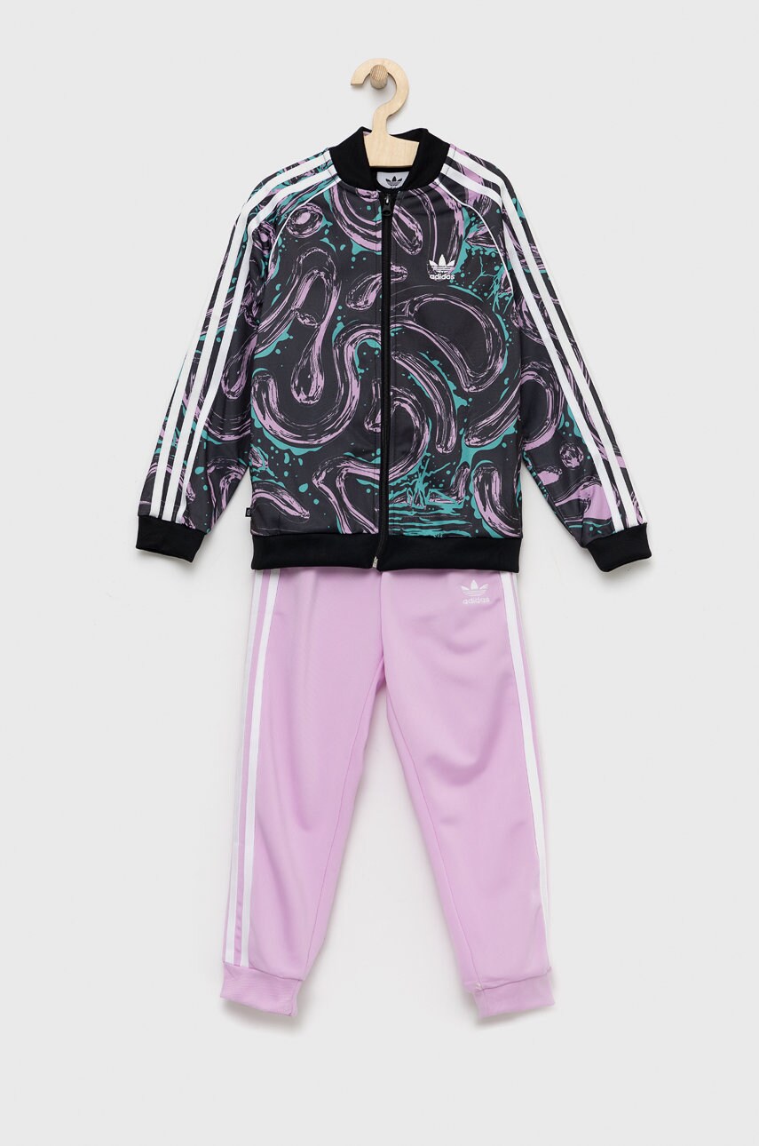 

Дитячий комплект adidas Originals колір рожевий