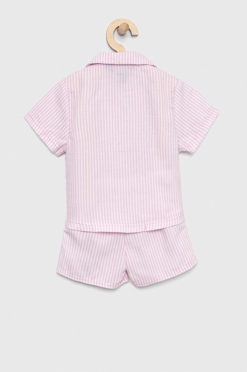 

Детская пижама Polo Ralph Lauren цвет розовый узор