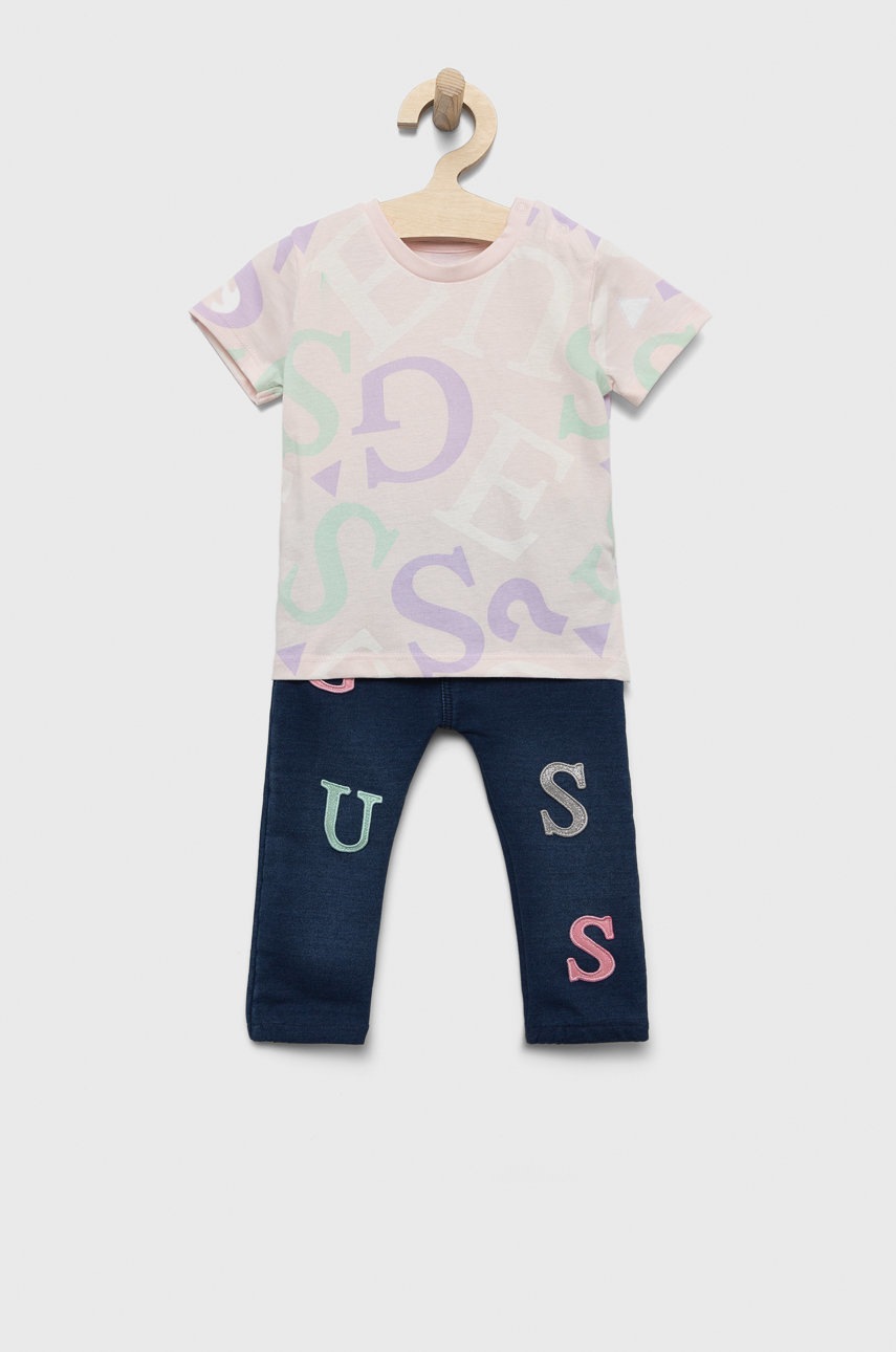 

Дитячий комплект Guess колір рожевий