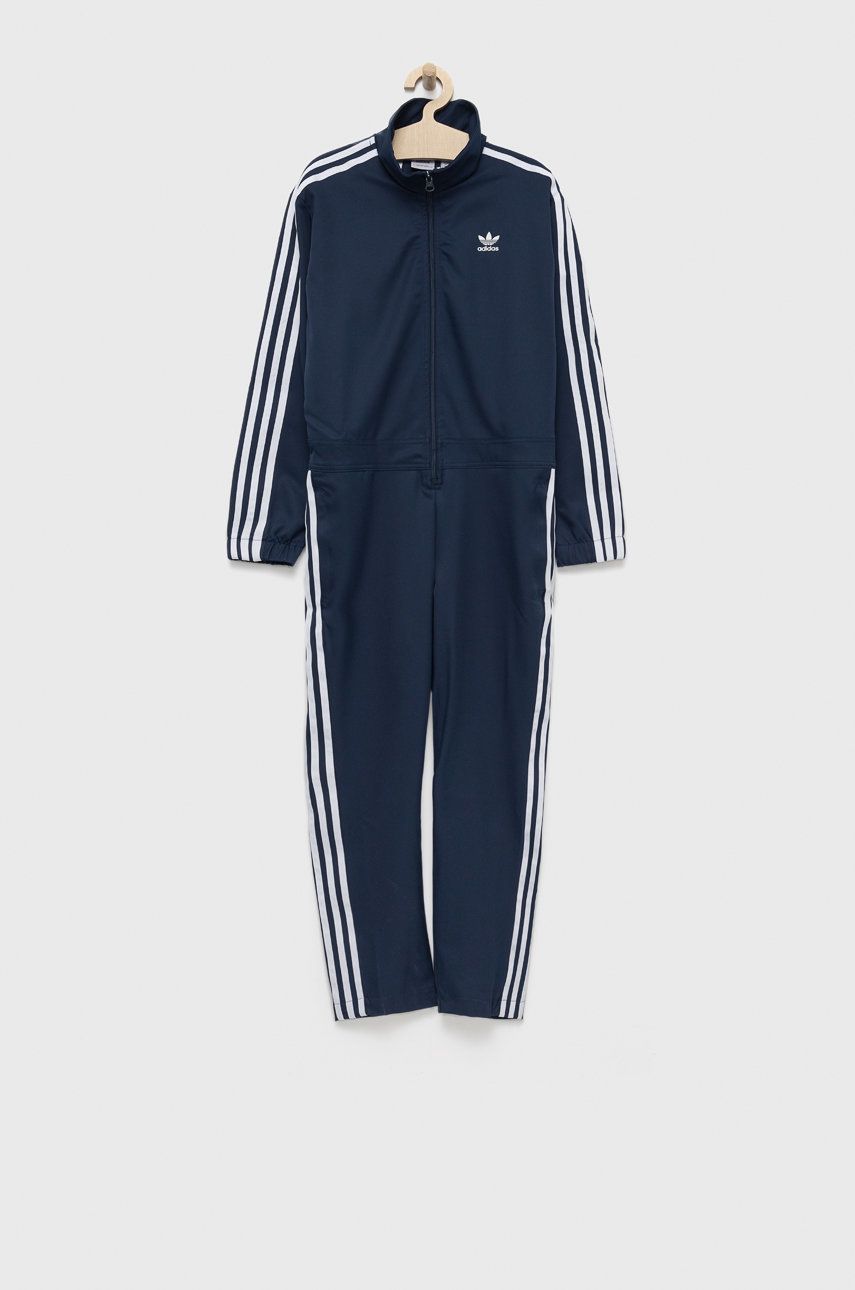 Levně Dětský overal adidas Originals tmavomodrá barva